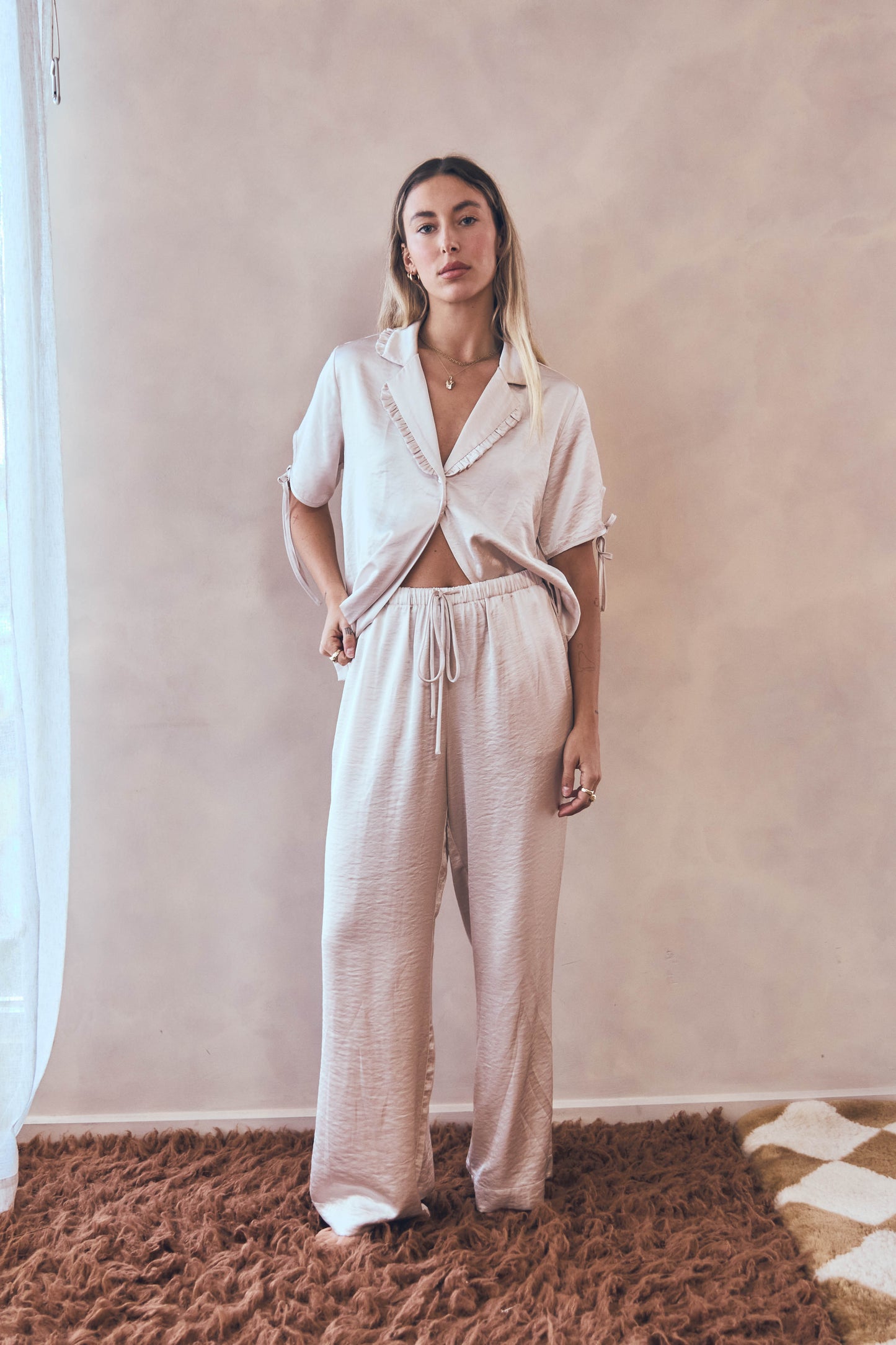 Textured Signature Pants