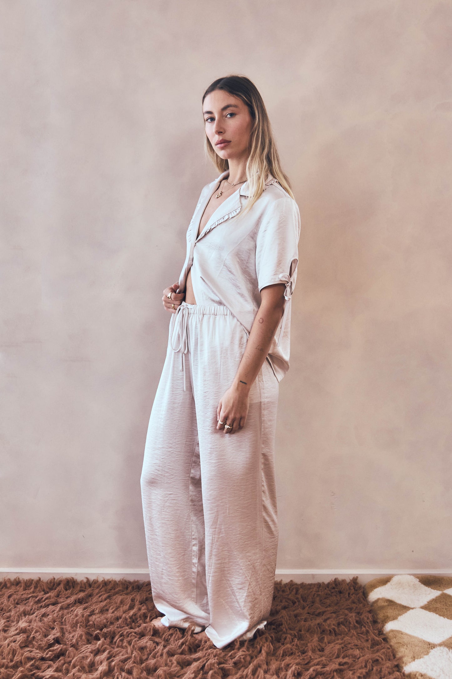 Textured Signature Pants